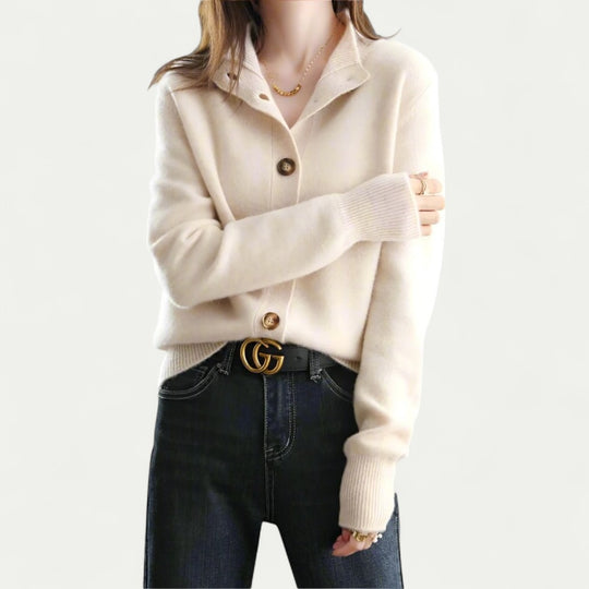 Button Up Knit Cardigan for Women