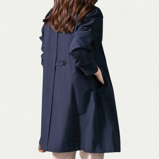 Elegant Single Breasted Short Trench Coat for Women