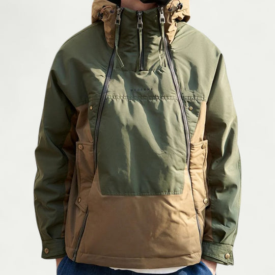 Men’s Cotton Blend Padded Hooded Winter Jacket with Zipper Closure