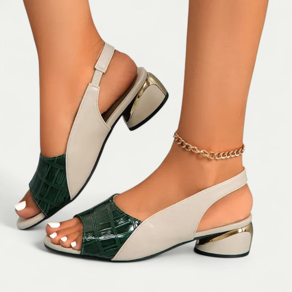 Orthopedic Slingback Block Heel Sandals for Women