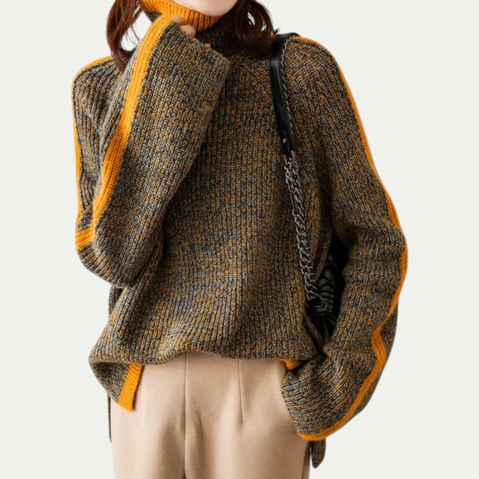 Chunky Knit High Neck Jumper for Women