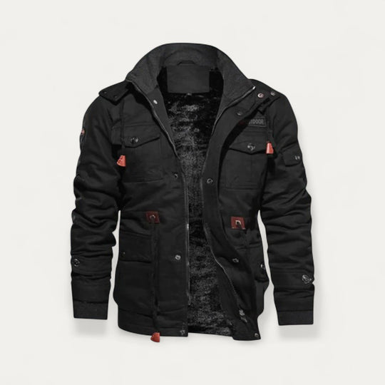 Fleece Lined Cotton Winter Jacket for Men