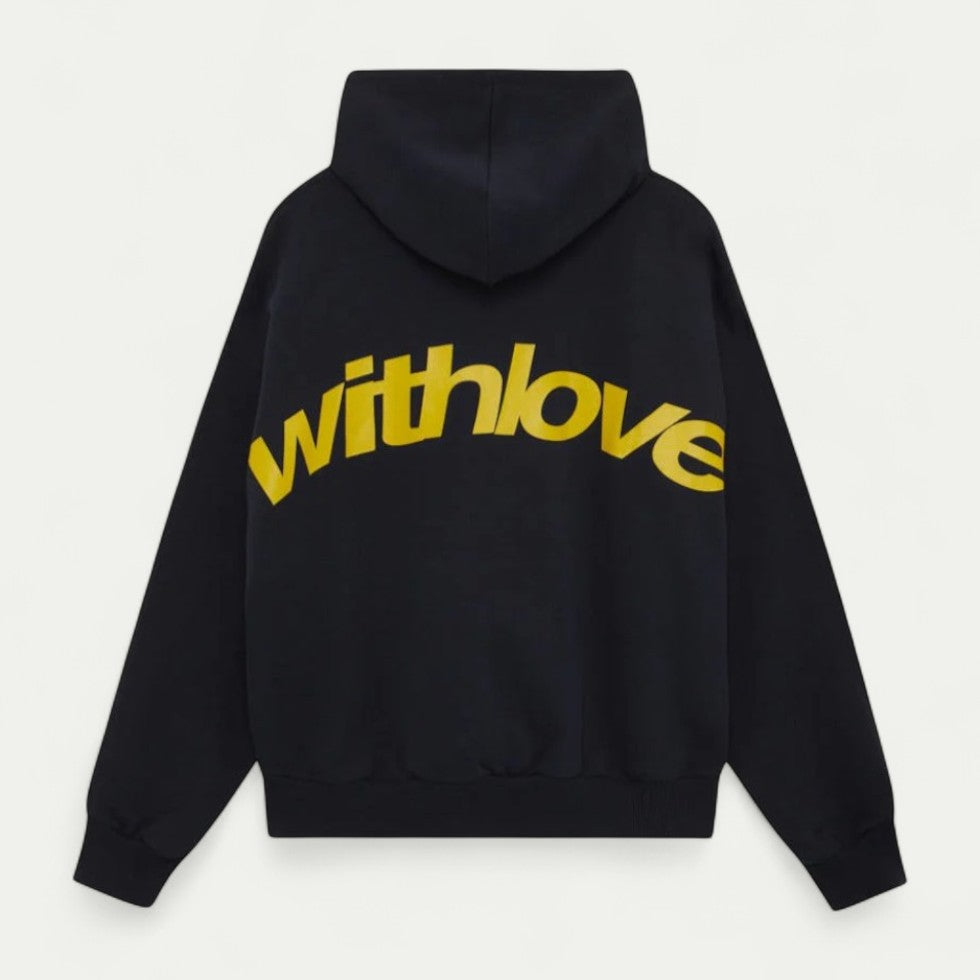 Oversized Cotton Blend Graphic Back Print Streetwear Hoodie