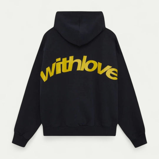 Oversized Cotton Blend Graphic Back Print Streetwear Hoodie