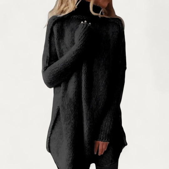 Oversized Knit Turtleneck Jumper for Women