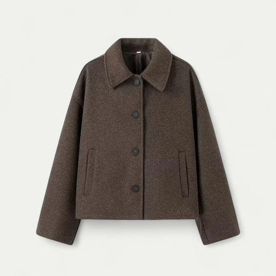 Plus Size Wool Blend Warm Winter Coat For Women