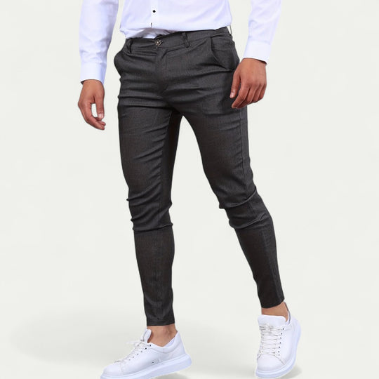 Men’s Cotton Blend Slim Fit Chino Trousers