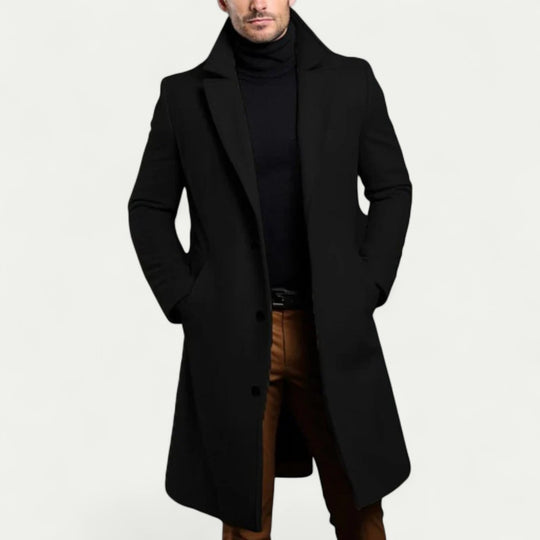 Elegant Wool Overcoat for Men