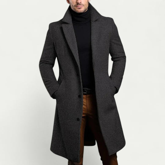 Elegant Wool Overcoat for Men
