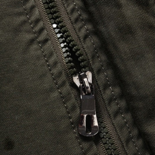 Military Style Cotton Cargo Jacket For Men