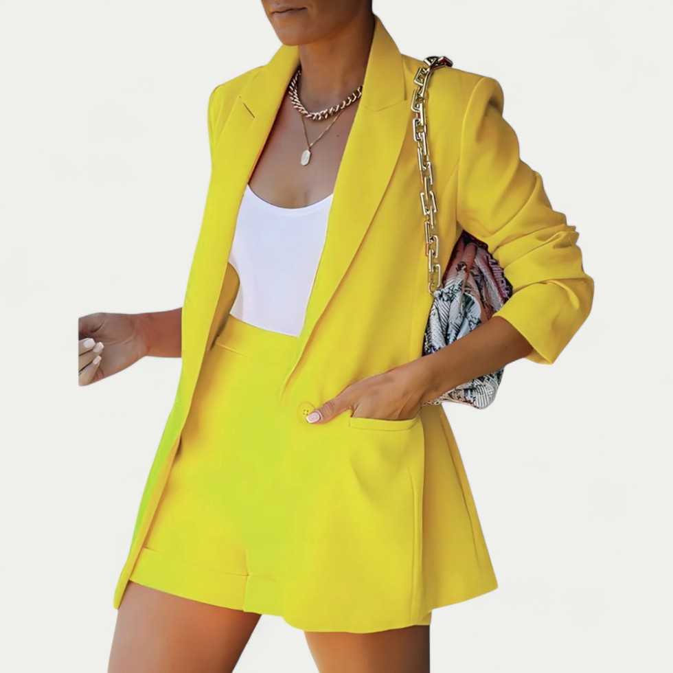 Women’s Tailored Blazer and Shorts Set