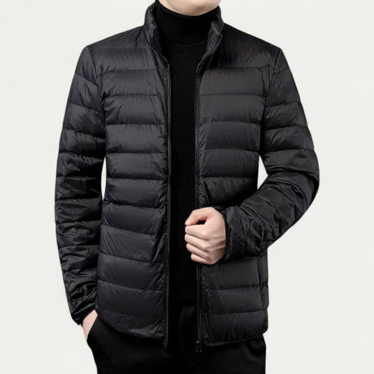 Lightweight Stand Collar Puffer Jacket for Men