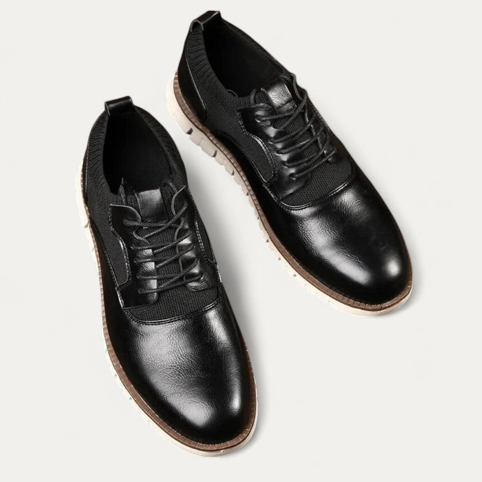 Orthopedic Leather Knit Casual Shoes for Men