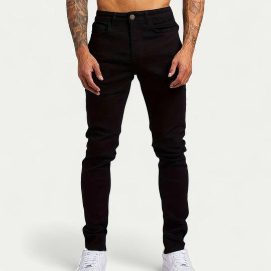 Slim Fit Stretch Cotton Blend Denim Jeans for Men