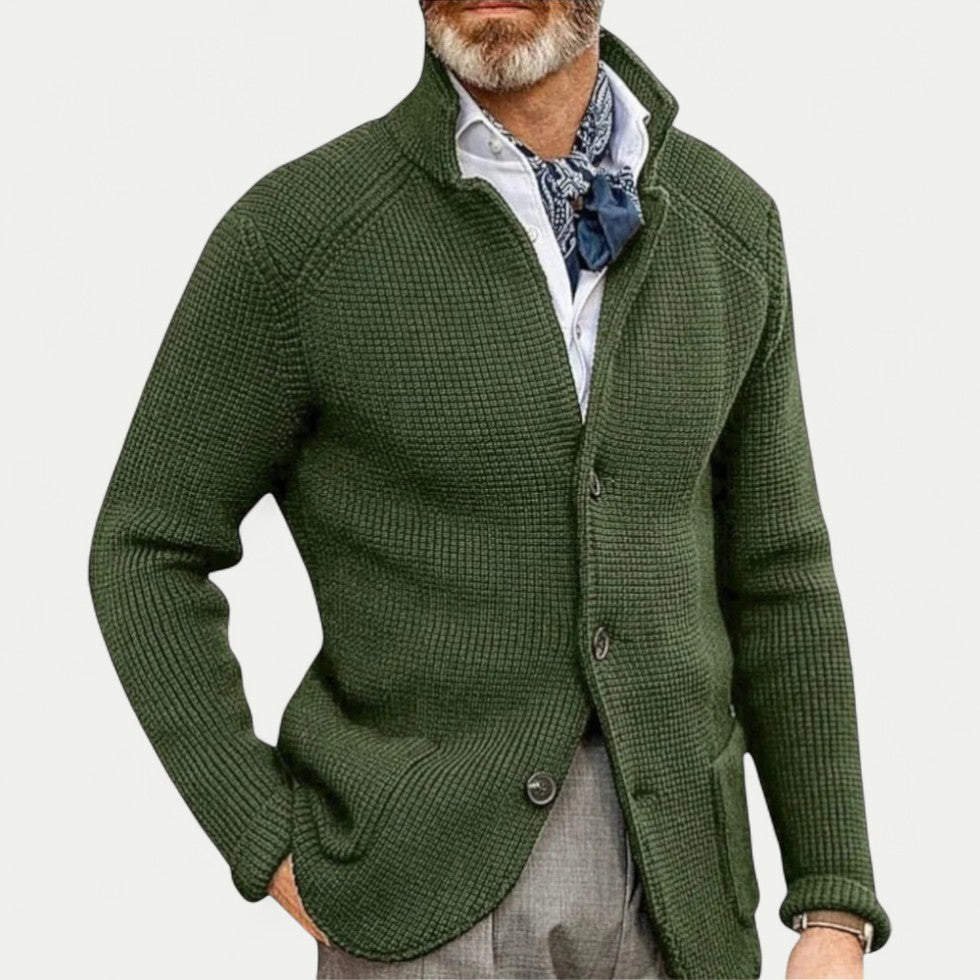 Men's Cashmere Retro Style Cotton Knit Cardigan