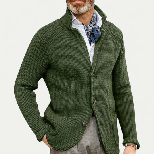 Men's Cashmere Retro Style Cotton Knit Cardigan