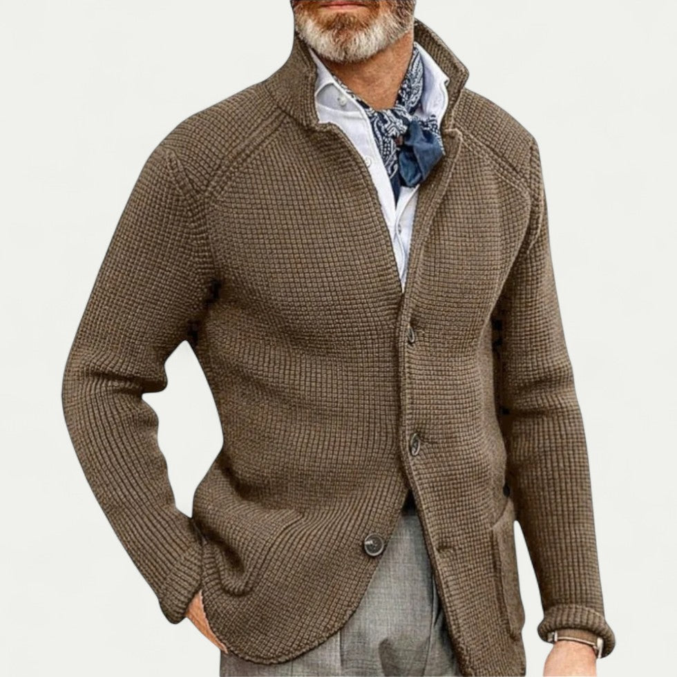 Men's Cashmere Retro Style Cotton Knit Cardigan