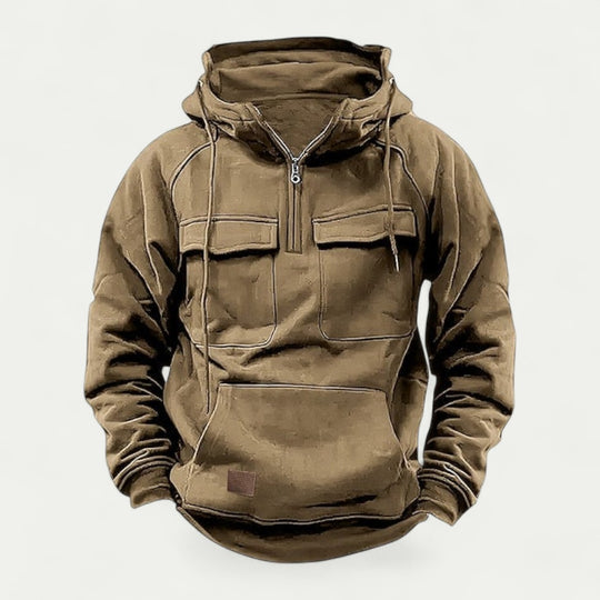 Men Premium Cotton Blend Fleece Hoodie Casual Warm Winter Pullover Jacket