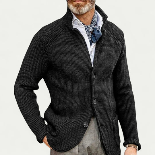 Men's Cashmere Retro Style Cotton Knit Cardigan