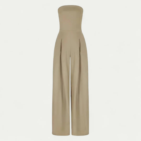 Women’s Strapless Wide Leg Jumpsuit