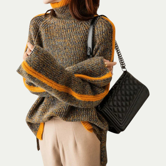 Chunky Knit High Neck Jumper for Women