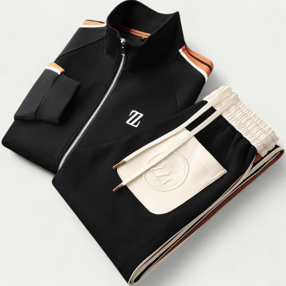 Men’s Two Piece Zip Up Tracksuit Set
