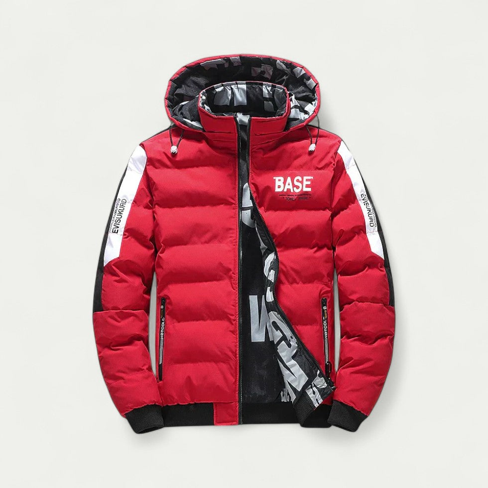 Hooded Puffer Streetwear Winter Jacket For Men
