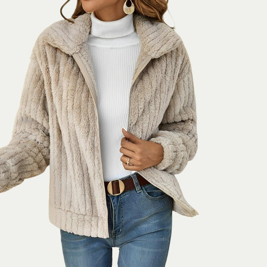 Women’s Teddy Fleece Jacket Winter Warm Outerwear
