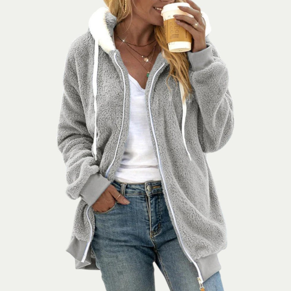 Women’s Teddy Coat with Hood Warm Winter Jacket
