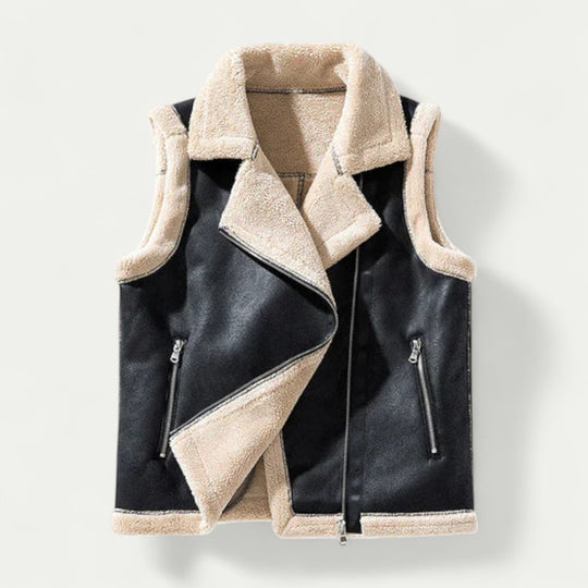 Women Casual Sleeveless Vest with Zipper