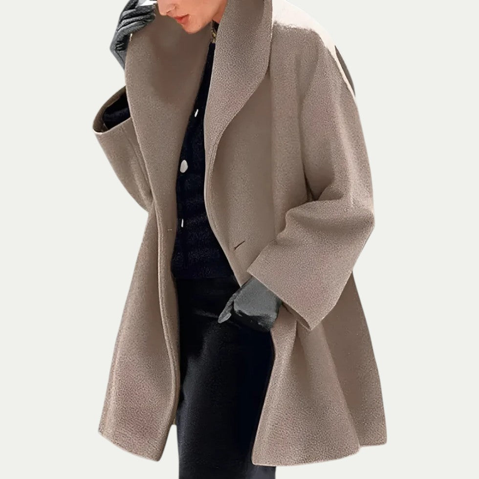 Women Wool Blend Oversized Winter Wrap Coat