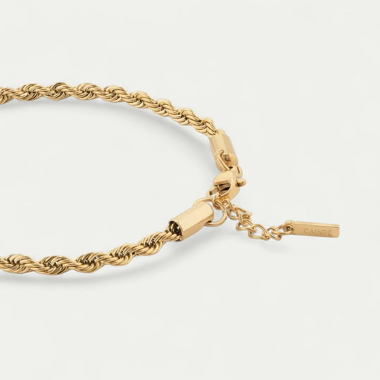 Rope Chain Bracelet for Men Minimalist Adjustable Fit