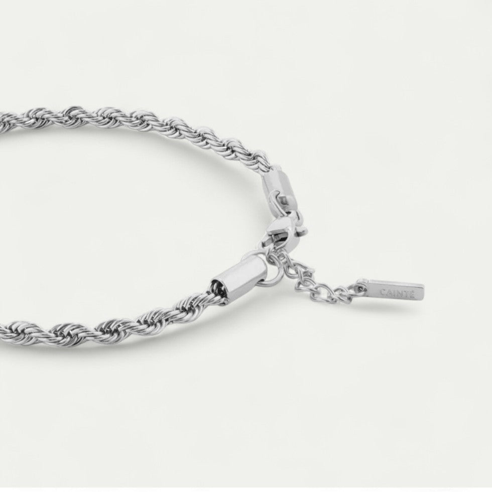 Rope Chain Bracelet for Men Minimalist Adjustable Fit