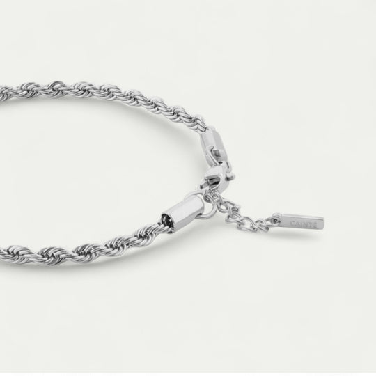 Rope Chain Bracelet for Men Minimalist Adjustable Fit