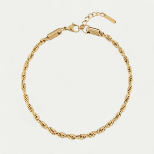 Rope Chain Bracelet for Men Minimalist Adjustable Fit
